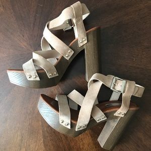 INC International Concepts Suede Platform Sandal